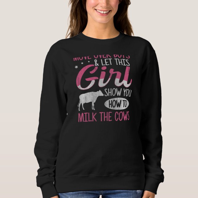 Camiseta Womens Dairy Cow Farming Cote Cite para o Agricult (Frente)