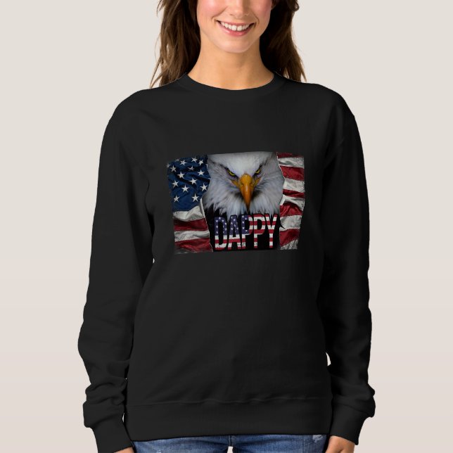 Camiseta Womens Dappy Eagle American Bald Eagle Eyes (Frente)