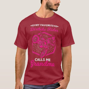 Camiseta Womens Dirtbike Rider Calls Me Grandma Dirt Bike