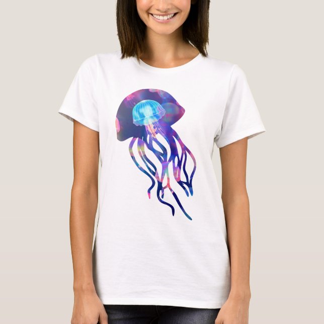 Camiseta Womens do Modo Água-viva (Frente)