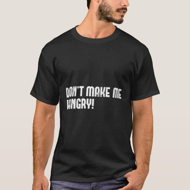 Camiseta Womens Don't Make Me Hangry! V-neck  (Frente)