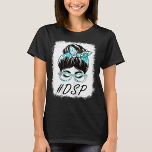 Camiseta Womens DSP Direct Support Funcionarios Mensagem Bu