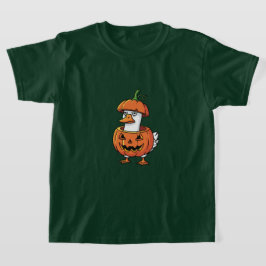 Camiseta Women's Duck Pumpkin Halloween Tee Shirts.