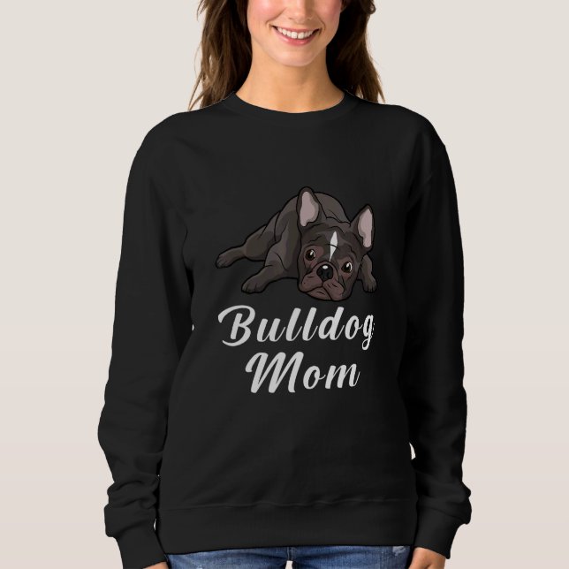 Camiseta Womens  English Bulldog Mom Mothers Day  Women Gir (Frente)