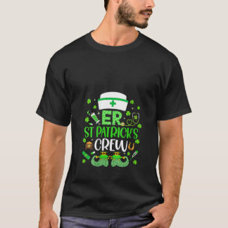 Camiseta Womens ER Nurse St Patrick s Day Crew Emergency Ro