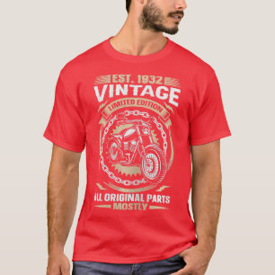Camiseta Womens Est 1932 Vintage - Todas as peças originais