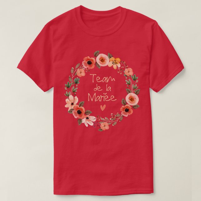 Camiseta Womens EVJF Personalised Team Bride Bride Crown Te (Frente do Design)