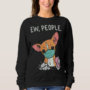 Camiseta Womens Ew Pessoas Chihuahua Mask Chiwawa Quarenten