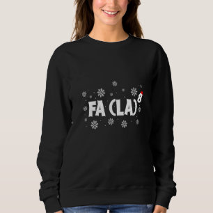 Camiseta Womens Fa (La) 8 Papais noeis Xadrez Vermelha Clau