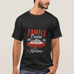 Camiseta Womens Family Cruise 2023 para o memorando do faze