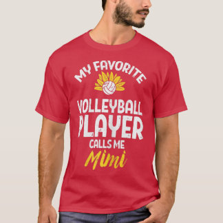 Camiseta Womens Favorite Volleyball Player Mimi Sunflower G