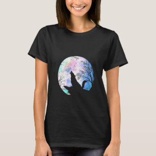 Camiseta Womens Forest Animal Wolf Predator Willife Cheio