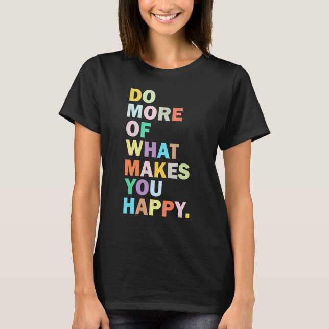 Camiseta Women's Fun Happy Letter Printed (Frente)