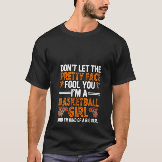 Camiseta Womens Funny Basketball Player Girls Sister From D