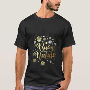 Camiseta Womens Funny Buon Natale Itália Xmas Holiday Itali