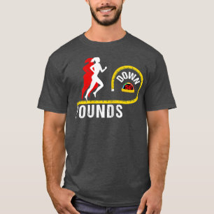 Camiseta Womens Funny Weight Loss Down 50 Pounds Gym Motiva