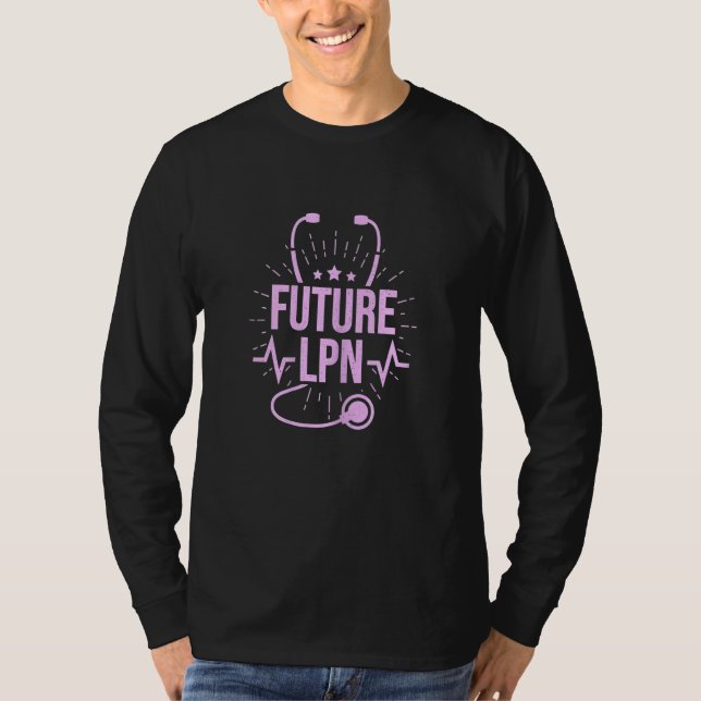 Camiseta Womens Future LPN Licensed Practical Nurse (Frente)