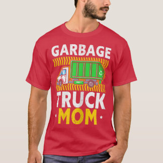 Camiseta Womens Garbage Truck Mom Waste Management Recyclin