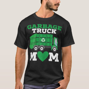 Camiseta Womens Garbage Truck Mom Waste Management Recyclin