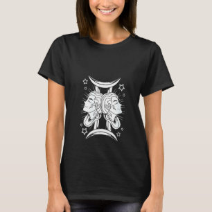 Camiseta Womens Gemini para Men Zodiac Gemini Símbolo