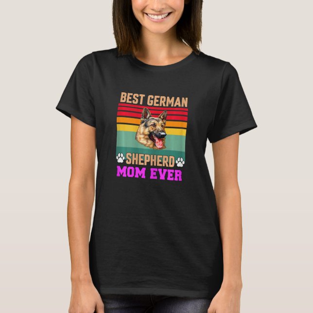 Camiseta Womens German Shepherd Pet Owner   Best German She (Frente)