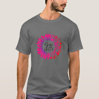 Camiseta Womens Gigilife Flower Heart Valentine's Day
