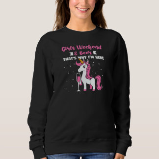 Camiseta Womens girls weekend & beer pug hop