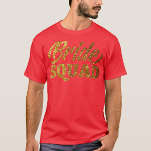 Camiseta Womens Golden Bride T shirt Tee For Bachelorette P