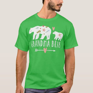 Camiseta Womens Grandma Bear One Cub Grandma Bear Grandma F