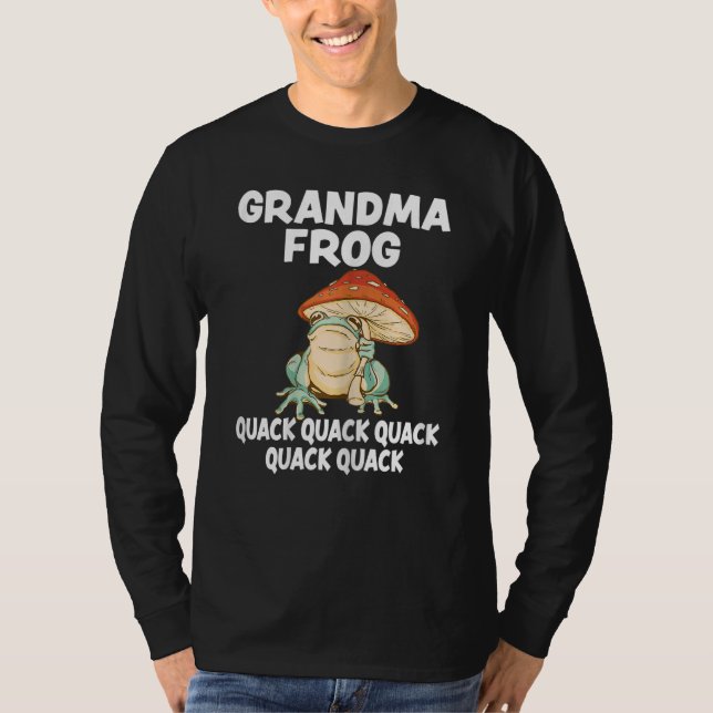 Camiseta Womens Grandma Frog Animal Pun Love Amphibian Toad (Frente)