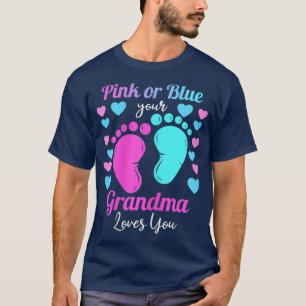 Camiseta Womens Grandma Loves You Gender Reveal