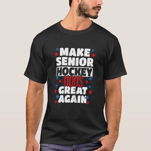 Camiseta Womens Great Senior Hockey Mom Field Hockey Player (Frente)
