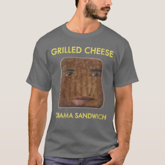 Camiseta Womens grilled cheese obama sandwich VNeck 1