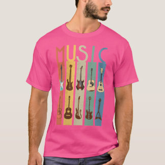 Camiseta Womens Guitar Lover Music Banda Guitarist Electric