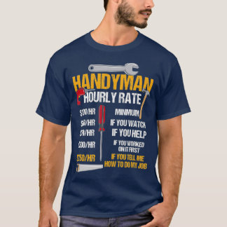Camiseta Womens Handyman de Taxa Horária