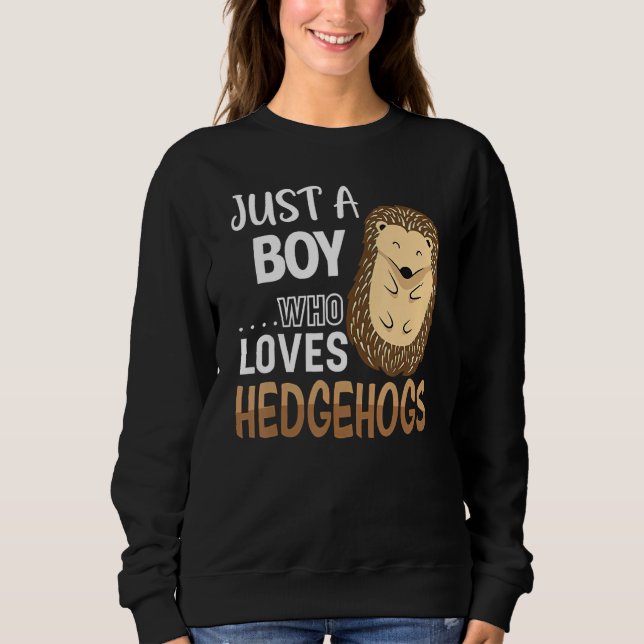 Camiseta Womens Hedgehog Just A Boy Who Loves Hedgehog Cost (Frente)