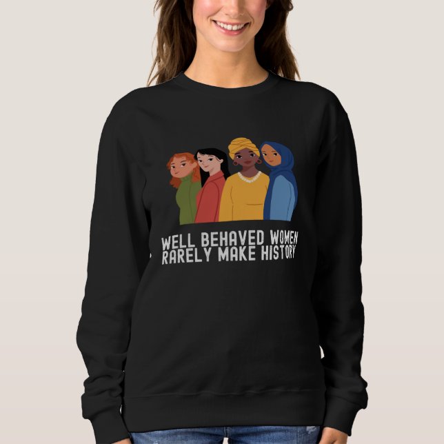 Camiseta Women's History Month  Outfit Quotes Family (Frente)