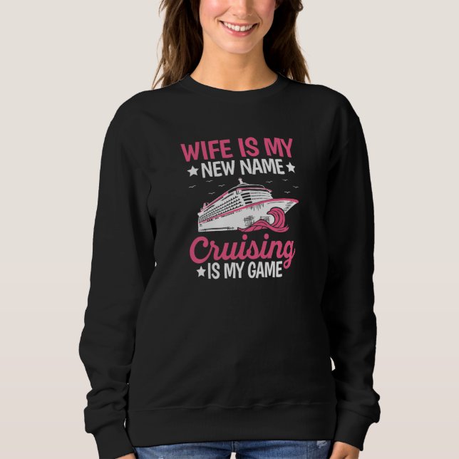 Camiseta Womens Honeymoon Cruising Quote for a Cruising Wif (Frente)