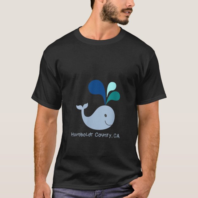Camiseta Womens Humboldt County California Cute Whale Lover (Frente)