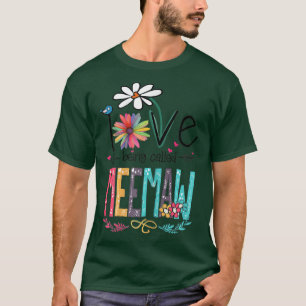 Camiseta Womens I Love Being Called Meemaw Sunflower Gifts