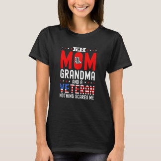 Camiseta Womens I'm A Mom Grandma And A Veteran Female Vete