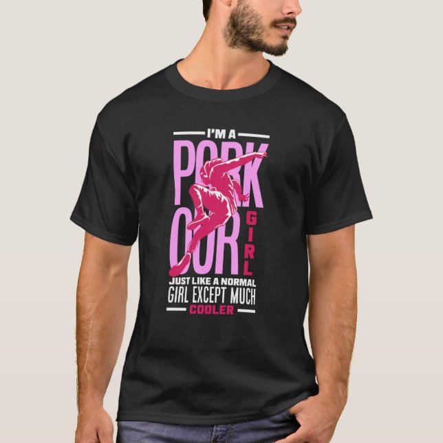 Camiseta Womens I'm A Parkour Girl Parkour Girl (Frente)