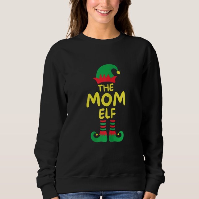 Camiseta Womens I'm Mom Elf Family Matching Group Christmas (Frente)
