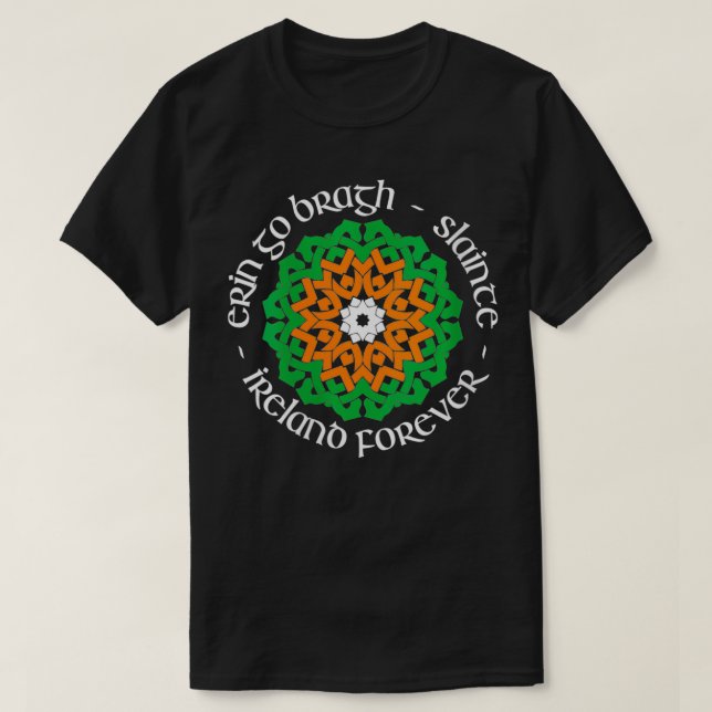 Camiseta Womens Ireland Forever Erin Go Bragh Slainte VNe (Frente do Design)