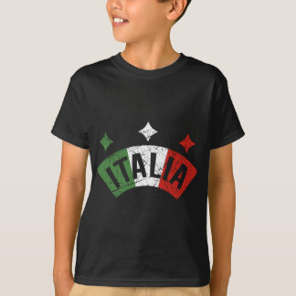 Camiseta Womens Italia Flag Italiano Distingue a Família It