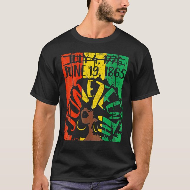 Camiseta Womens Juneteenth June 19 1865 Not July 4 My Indep (Frente)