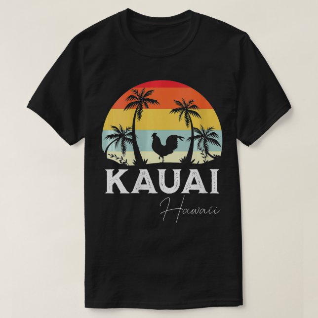 Camiseta Womens Kauai Hawaii Chicken Lover Souvenir VNeck (Frente do Design)