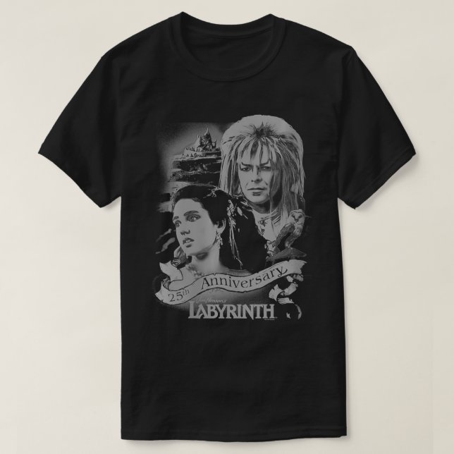 Camiseta Womens Labyrinth Aniversário VNeck (Frente do Design)