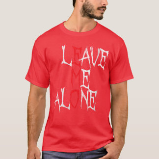 Camiseta Womens Leave me Alone Emo Aesthetic Goth Scene Alt