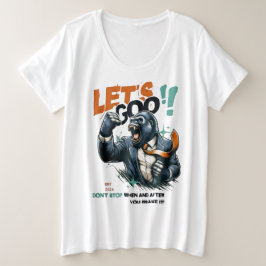 CAMISETA WOMEN'S LET'S GOO LESSONS LEARN PLUS SIZE TEE